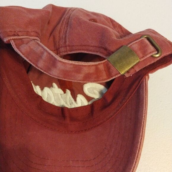 Boston Distressed Baseball Cap Hat Red By Elidan Corp Adjustable Strap USA Flag - Picture 12 of 15